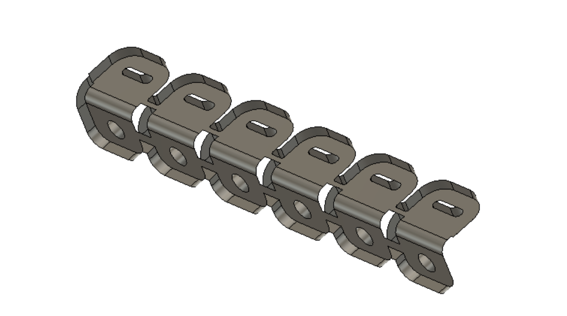Bolt on Cable Tie Tab DXF File