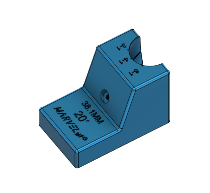3D Printed Cutting Jig 20 Degrees