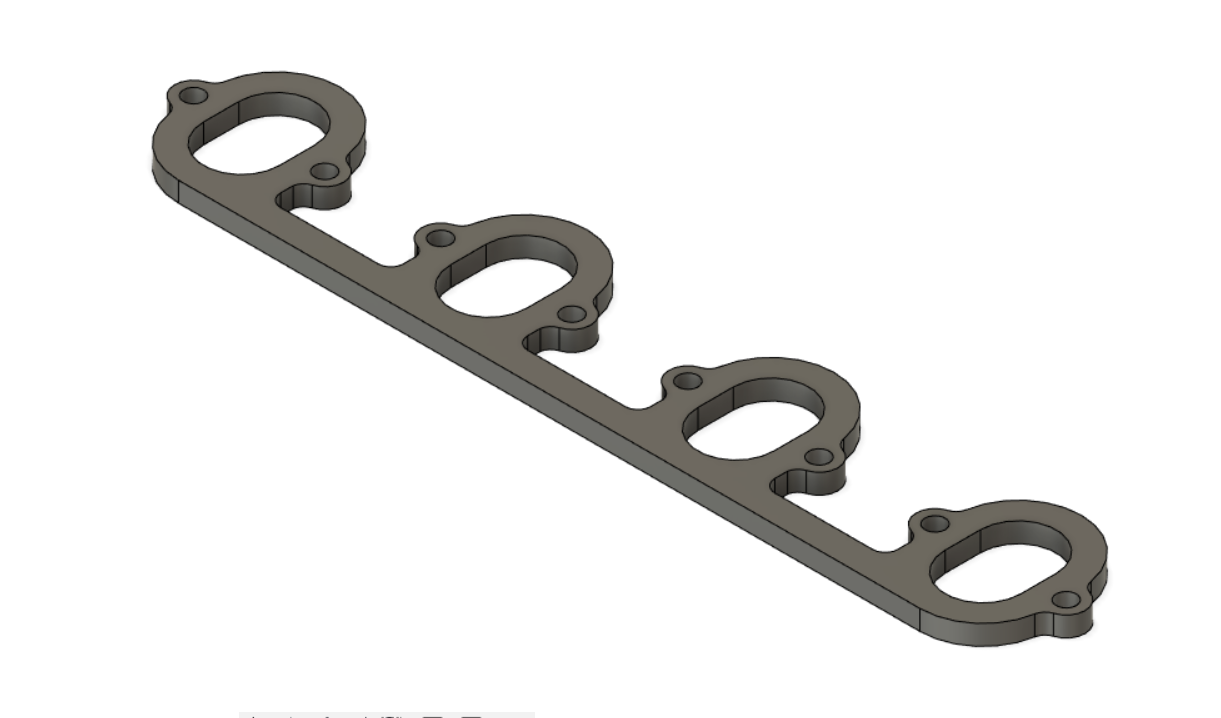 Ford Big Block Header Flange DXF