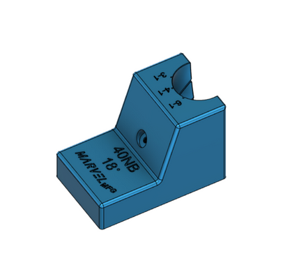 3D Printed Merge Collector Cutting Jig 15degree