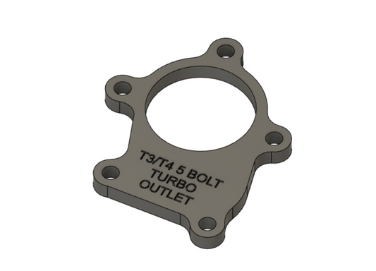 T3/T4 5 Bolt Turbo Outlet DXF File