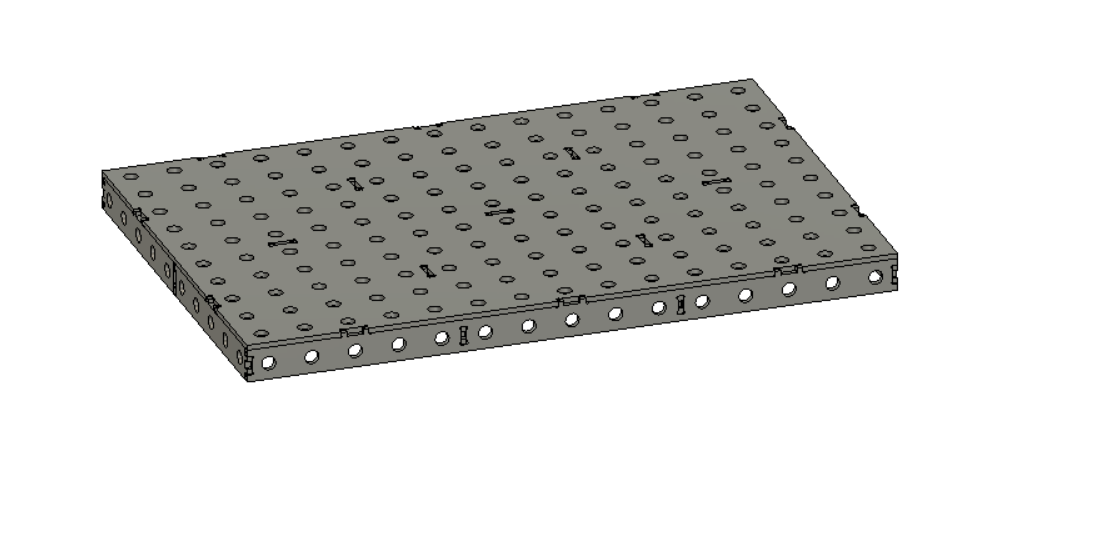 750x500 Welding Table DXF File