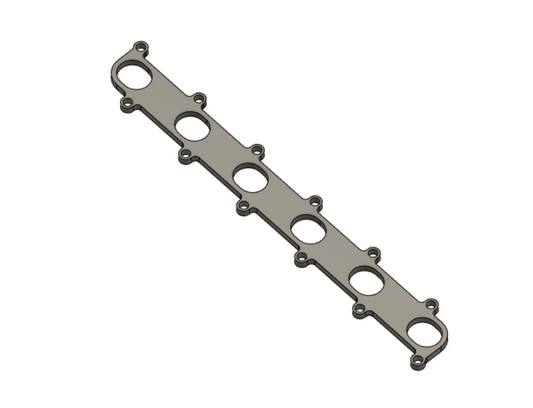 Barra Header Flange DXF File