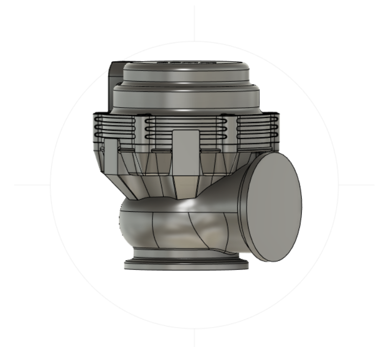 45mm Mock Up Wastegate STL File
