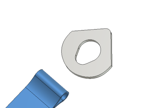 Body tie down gusset - Corner DXF File