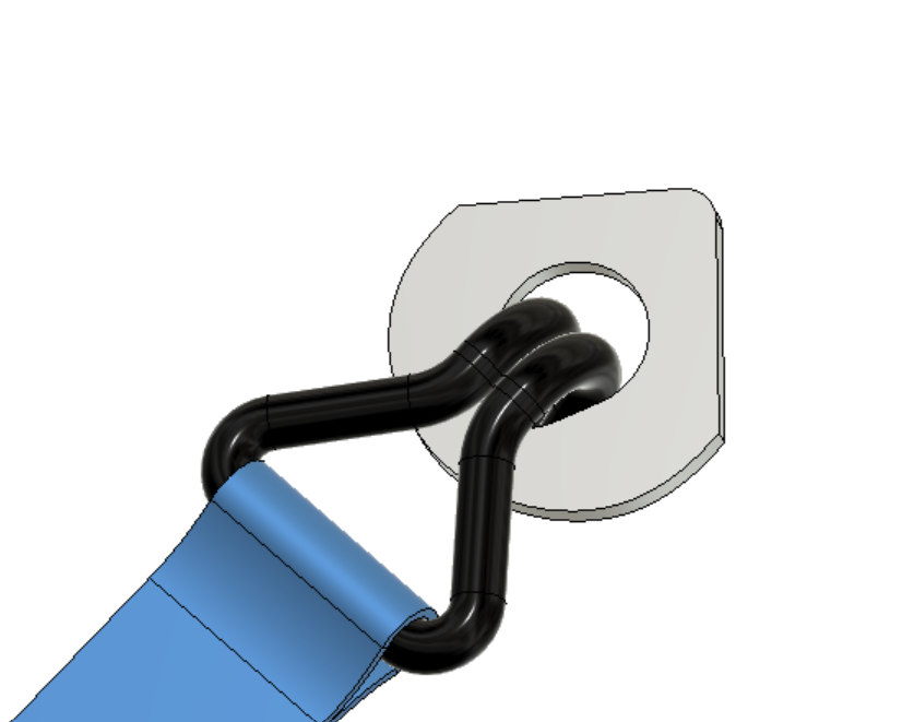 Body tie down gusset - Corner DXF File