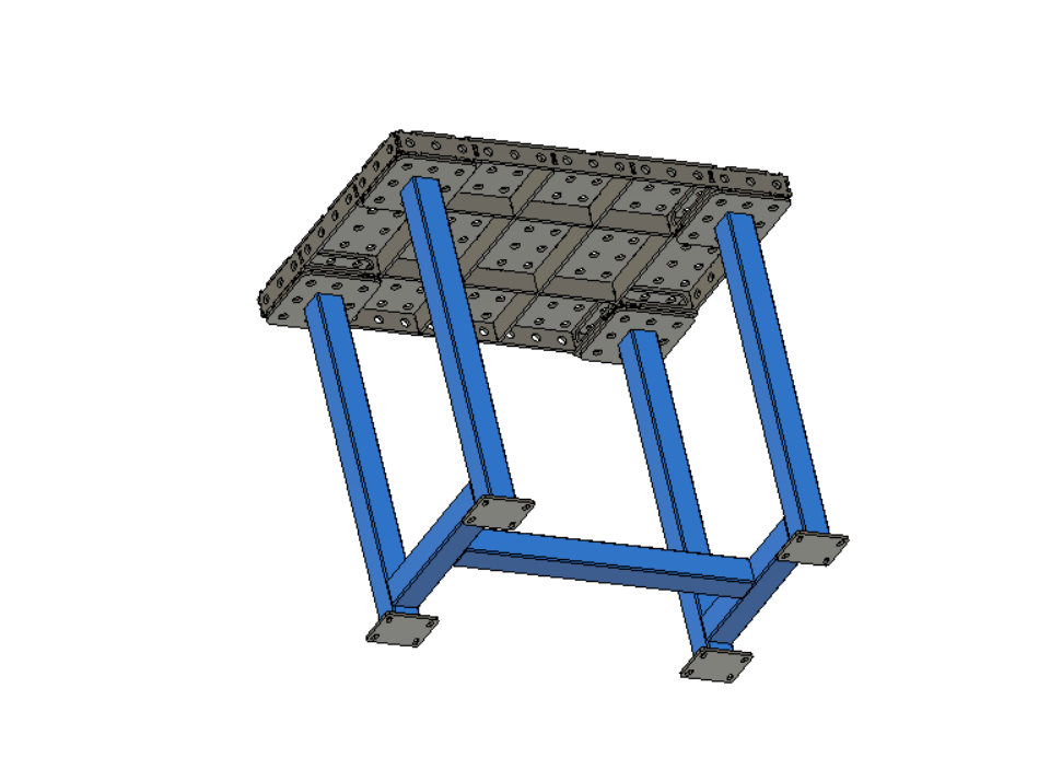 750x500 Welding Table DXF File